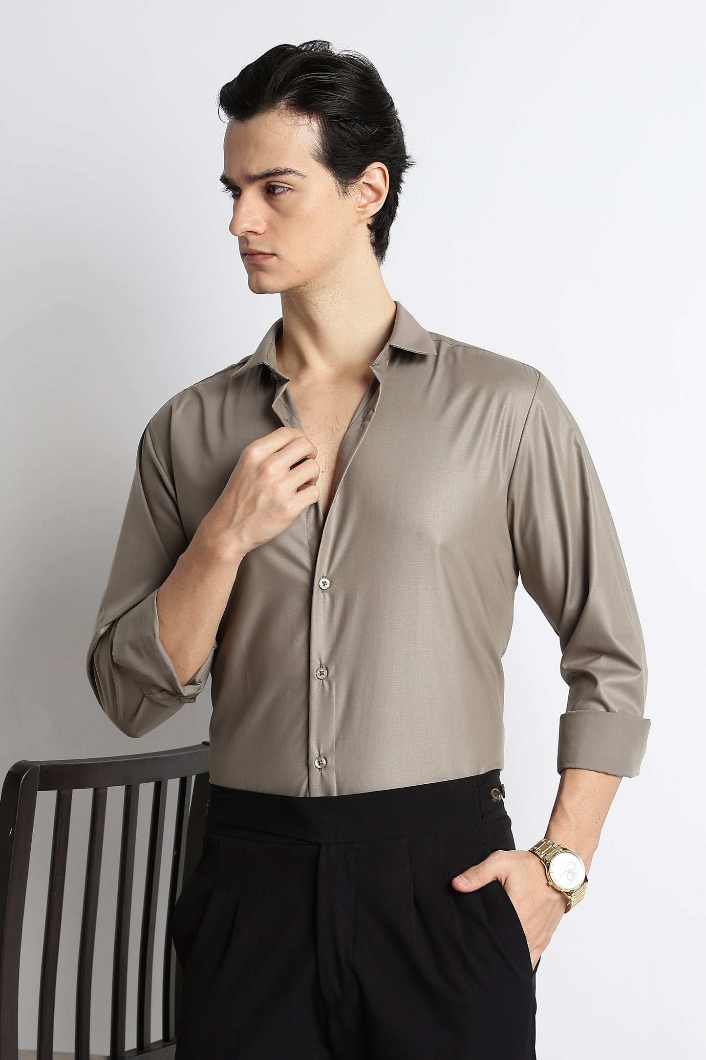 Soft Performance Shirt Ash Brown
