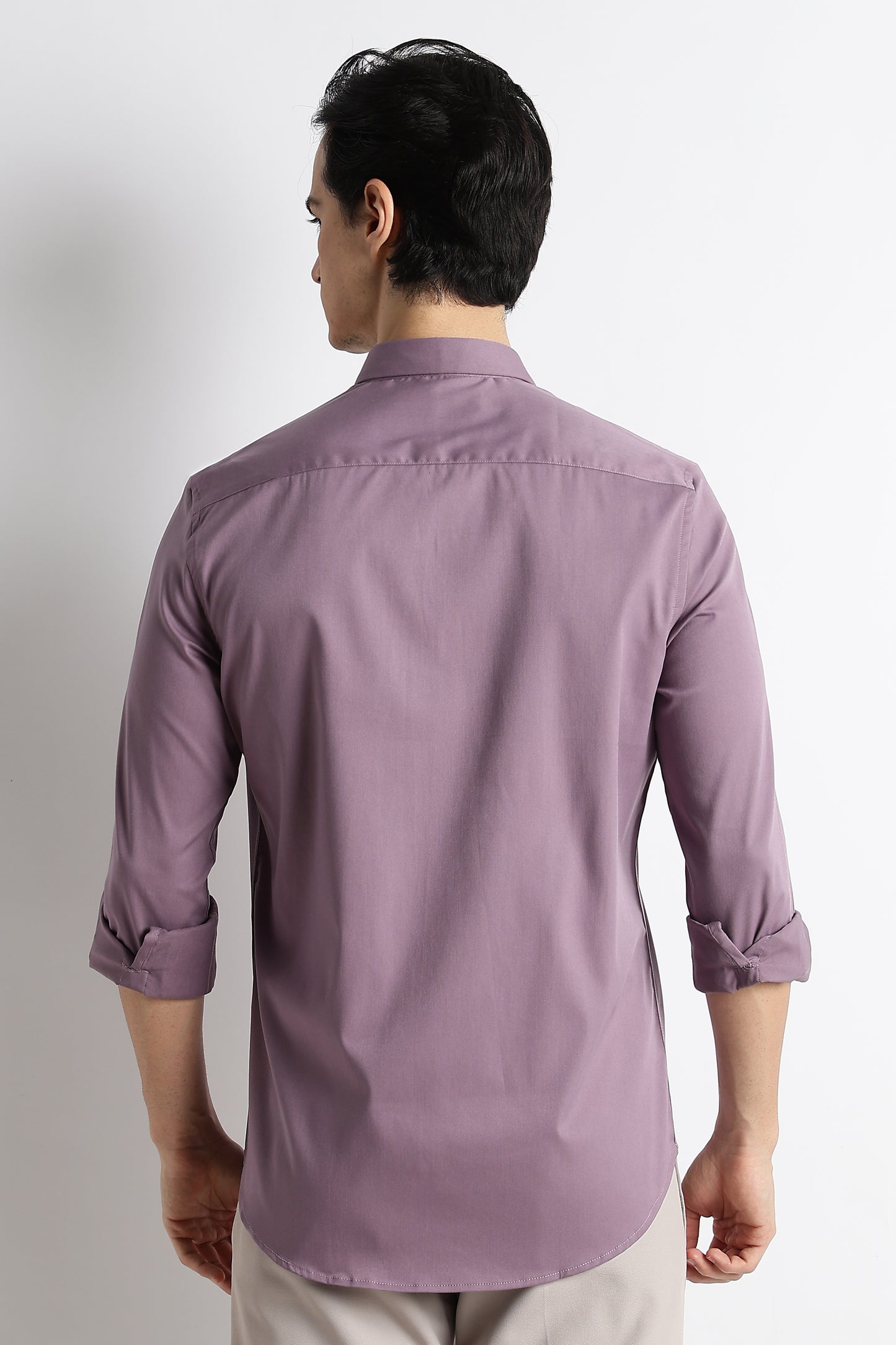 The Modern Essential Poly-Lycra Shirt Slate Lavender
