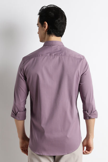 The Modern Essential Poly-Lycra Shirt Slate Lavender