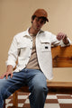 Poly Cotton Over sized Shacket Shirt White