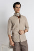 Abstract Geometry Shirt Lt Brown