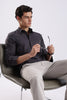 100% Cotton Oxford Solid Shirt Dk Grey
