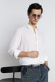 Minimal Linen Shirt White