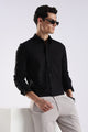 100% Cotton Oxford Solid Shirt Black