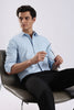 100% Cotton Oxford Solid Shirt Sky Blue