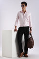 100% Cotton Oxford Solid Shirt Pink