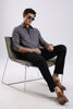 100% Cotton Oxford Solid Shirt Grey