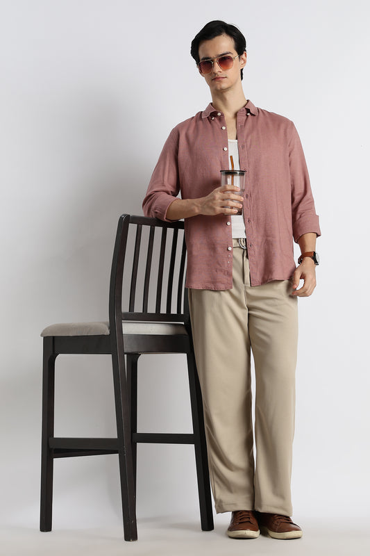 Relaxed Korean Fit Pants Lt Beige