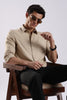 100% Cotton Oxford Solid Shirt Cream