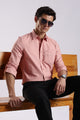 100% Cotton Oxford Solid Shirt Orange