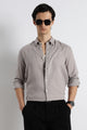 Minimal Linen Shirt Grey