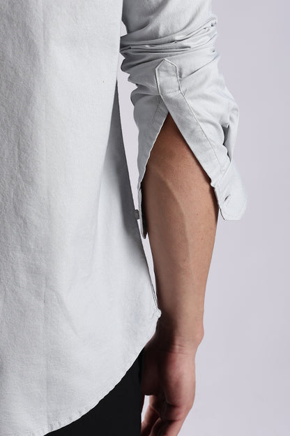 Cotton Oxford Solid Shirt Off White