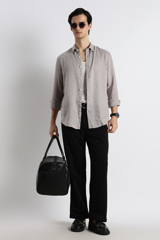 Relaxed Korean Fit Pants Black