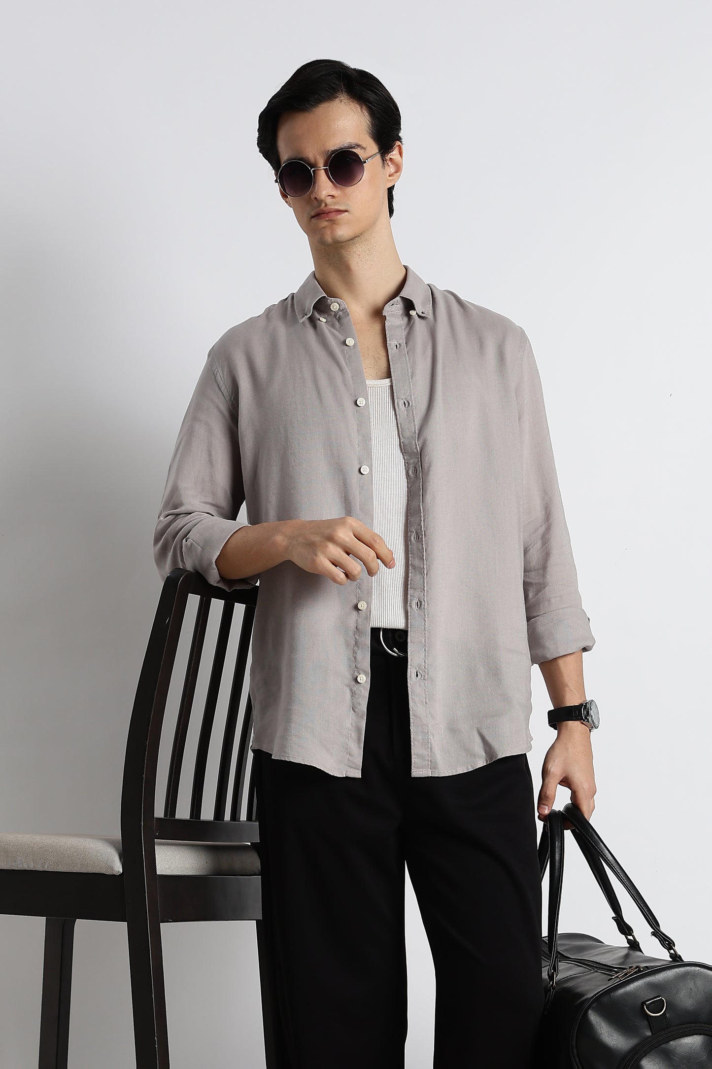 Relaxed Korean Fit Pants Black