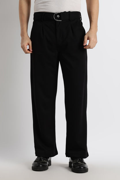 Relaxed Korean Fit Pants Black