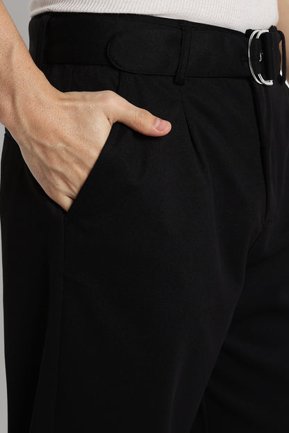 Relaxed Korean Fit Pants Black