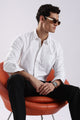 100% Cotton Oxford Solid Shirt White