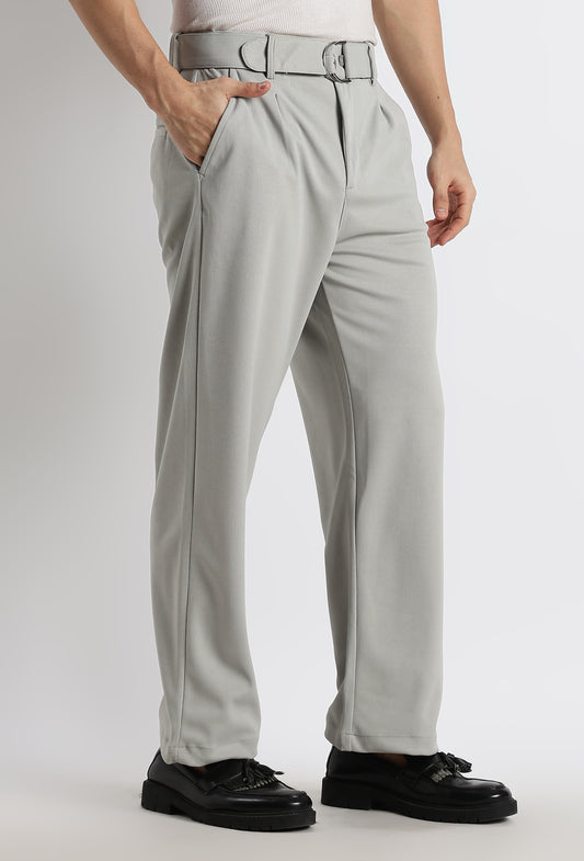 Relaxed Korean Fit Pants Lt Grey