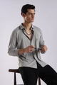 Knitted Tencel Stichless Finish Shirt Lt Grey