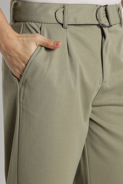 Relaxed Korean Fit Pants Olive