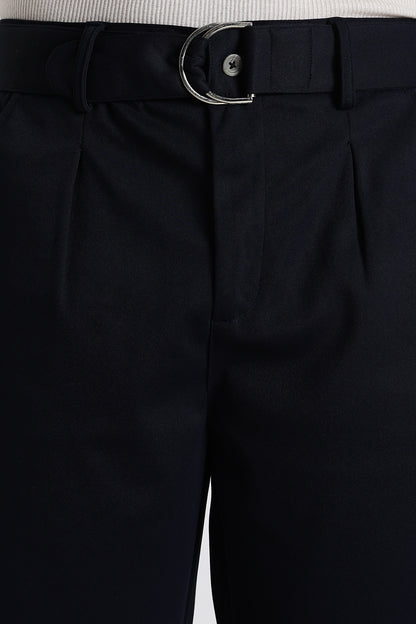 Relaxed Korean Fit Pants Navy
