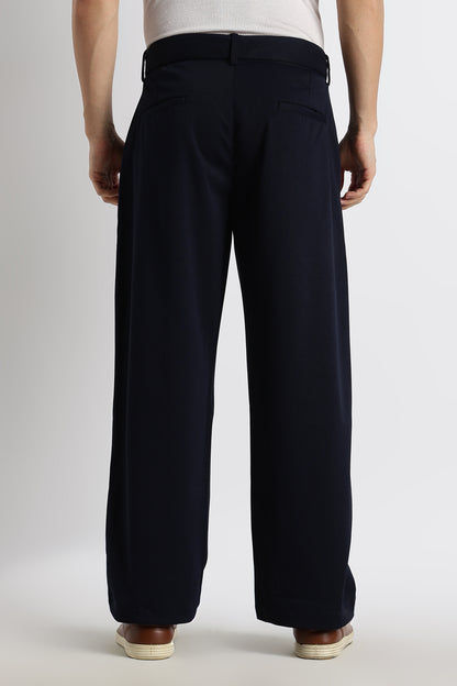 Relaxed Korean Fit Pants Navy