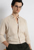 Minimal Linen Shirt Beige
