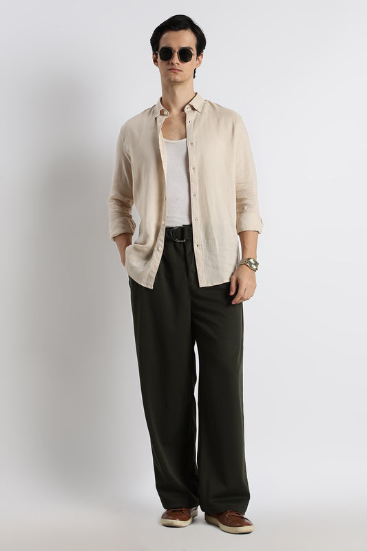 Relaxed Korean Fit Pants Green