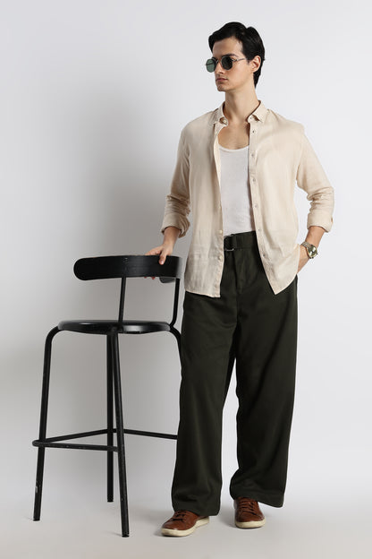 Relaxed Korean Fit Pants Green