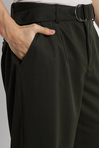 Relaxed Korean Fit Pants Green