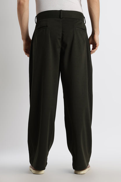 Relaxed Korean Fit Pants Green