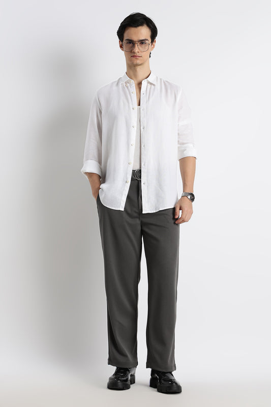 Relaxed Korean Fit Pants Dk Grey