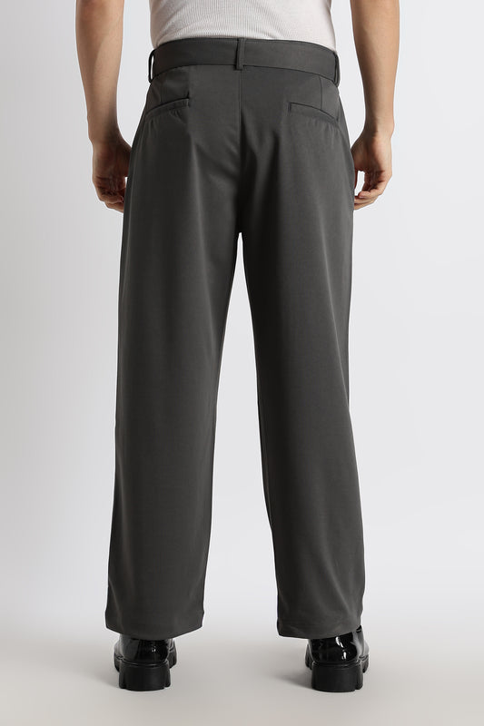 Relaxed Korean Fit Pants Dk Grey