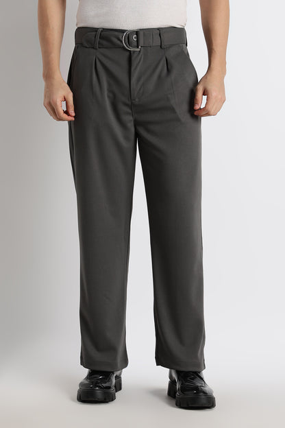Relaxed Korean Fit Pants Dk Grey