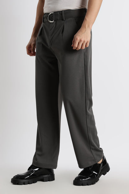 Relaxed Korean Fit Pants Dk Grey