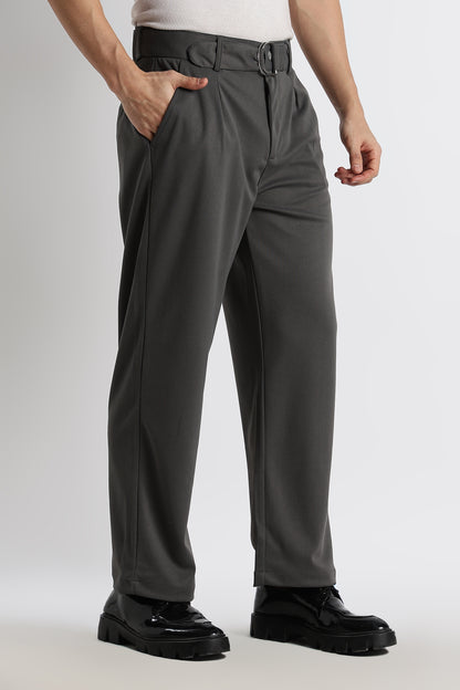 Relaxed Korean Fit Pants Dk Grey