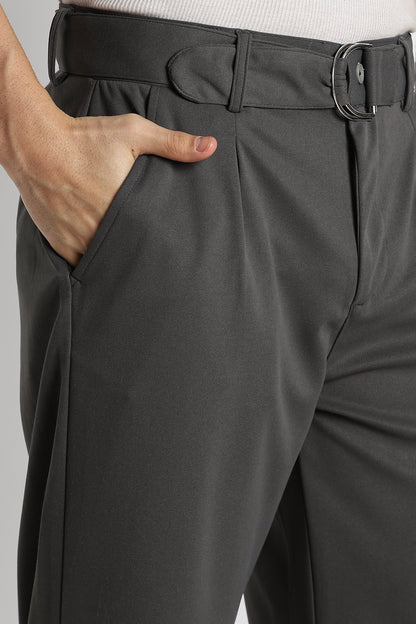 Relaxed Korean Fit Pants Dk Grey