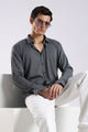 Knitted Tencel Stichless Finish Shirt Dk Grey