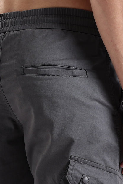 Slim Fit Cargo Pants Dk Grey