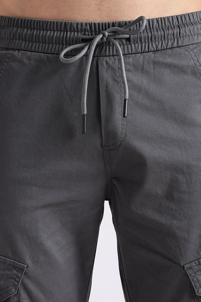 Slim Fit Cargo Pants Dk Grey