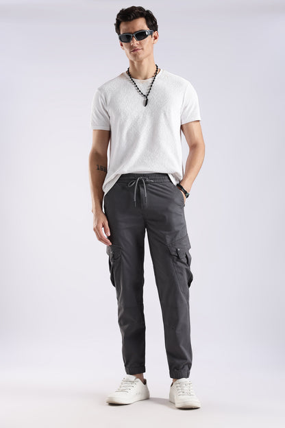 Slim Fit Cargo Pants Dk Grey