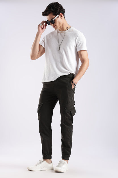 Slim Fit Cargo Pants Dk Green