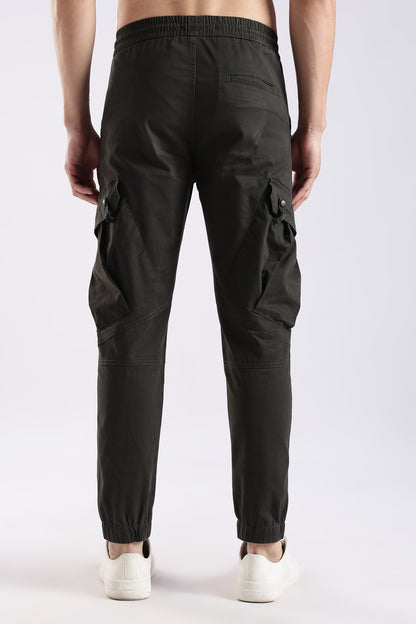 Slim Fit Cargo Pants Dk Green