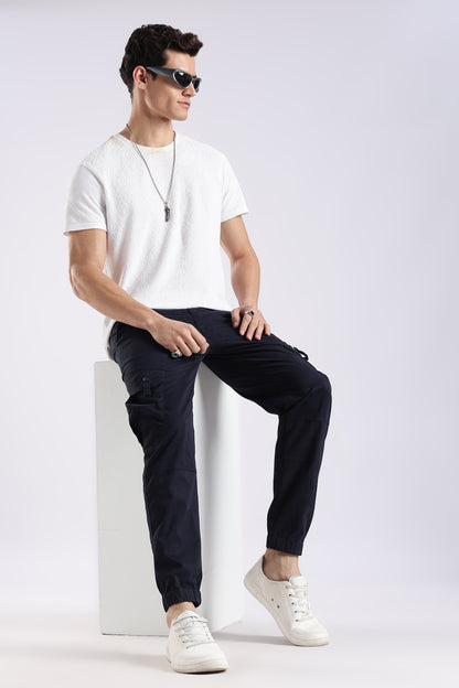 Slim Fit Cargo Pants Navy