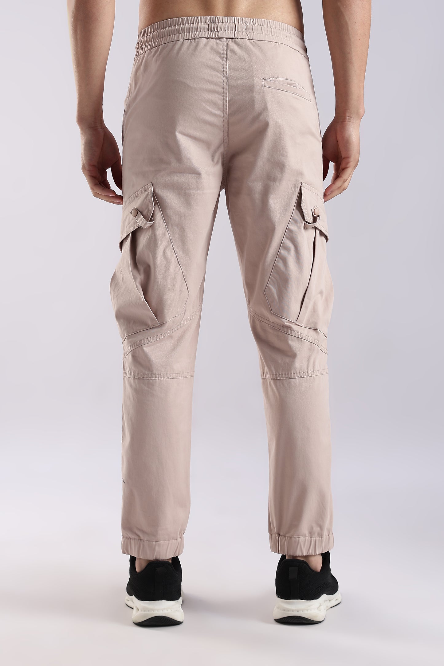 100% Cotton Slim Fit Cargo Pants Lt Pink
