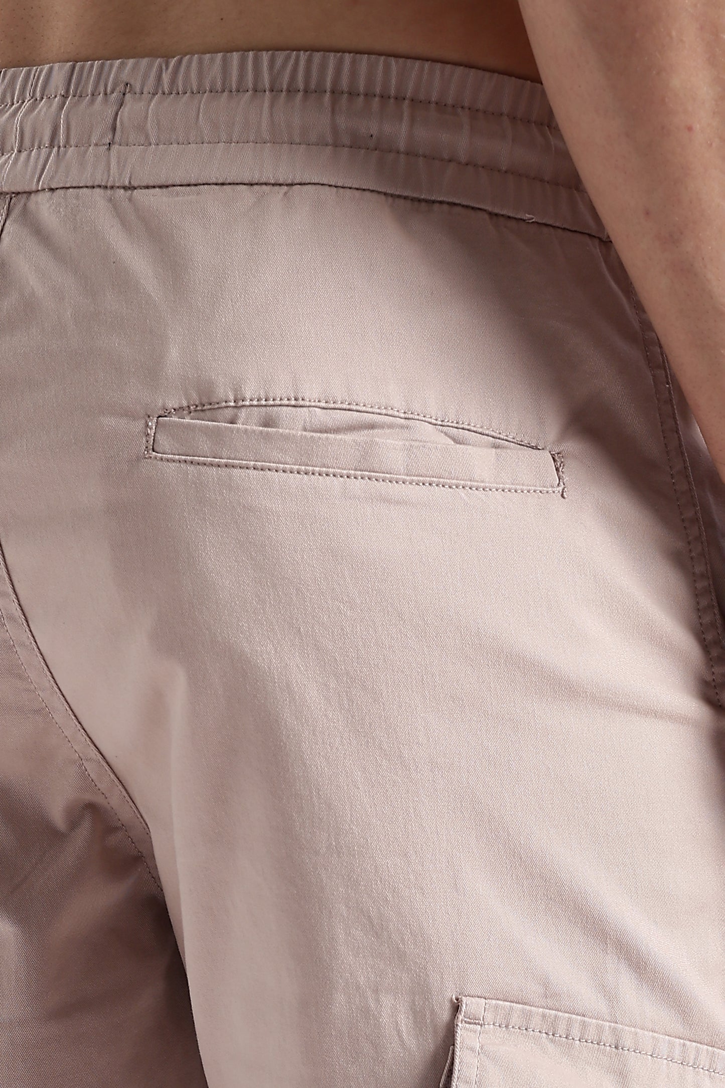 100% Cotton Slim Fit Cargo Pants Lt Pink