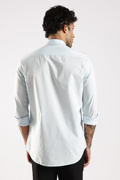 100% Cotton Slim Fit Shirt Sky Blue