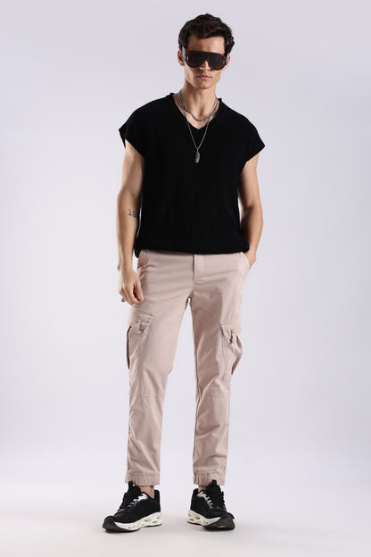 Slim Fit Cargo Pants Lt Pink