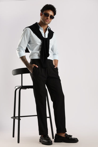 100% Cotton Slim Fit Shirt Sky Blue