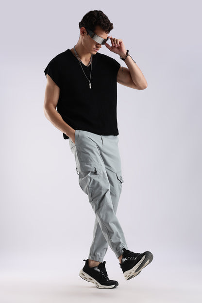 Slim Fit Cargo Pants Lt Blue
